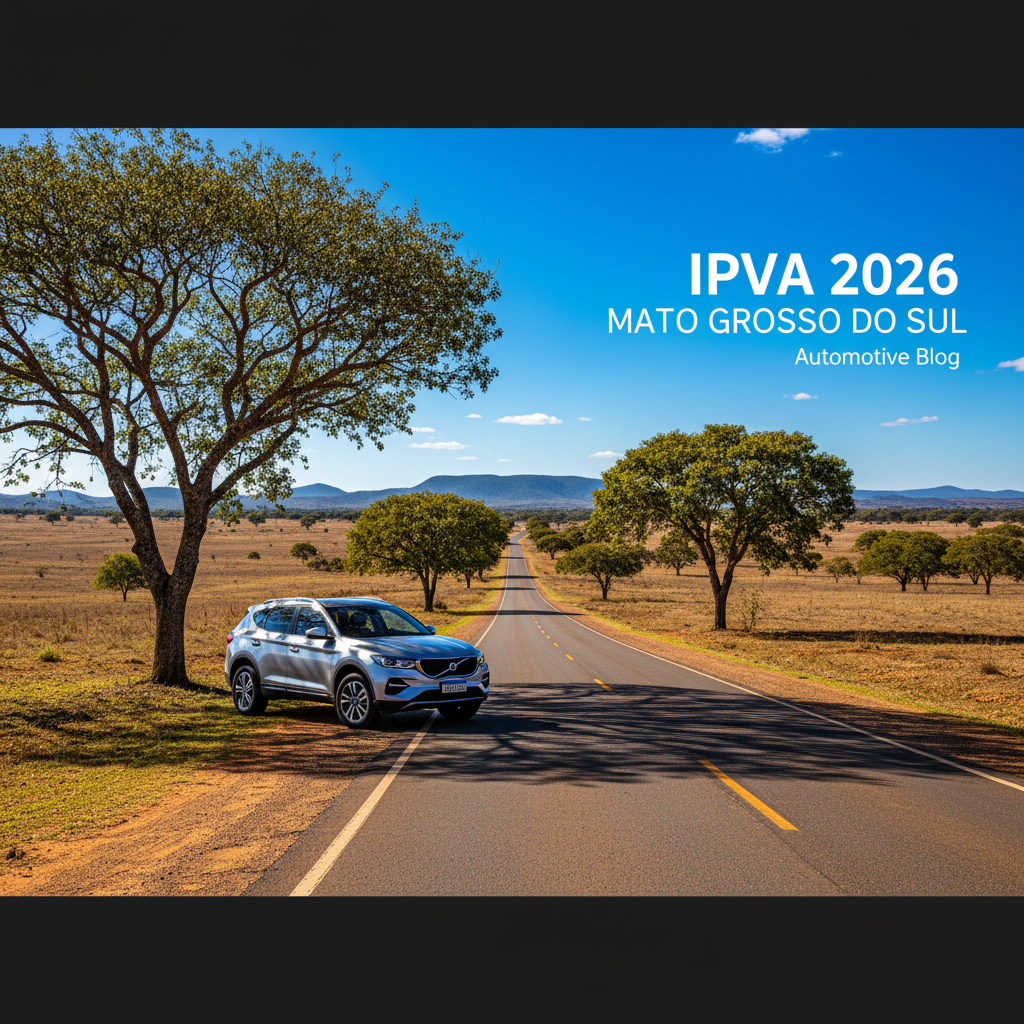 IPVA 2026 no Mato Grosso do Sul: Alíquotas, Vencimentos e Pagamento